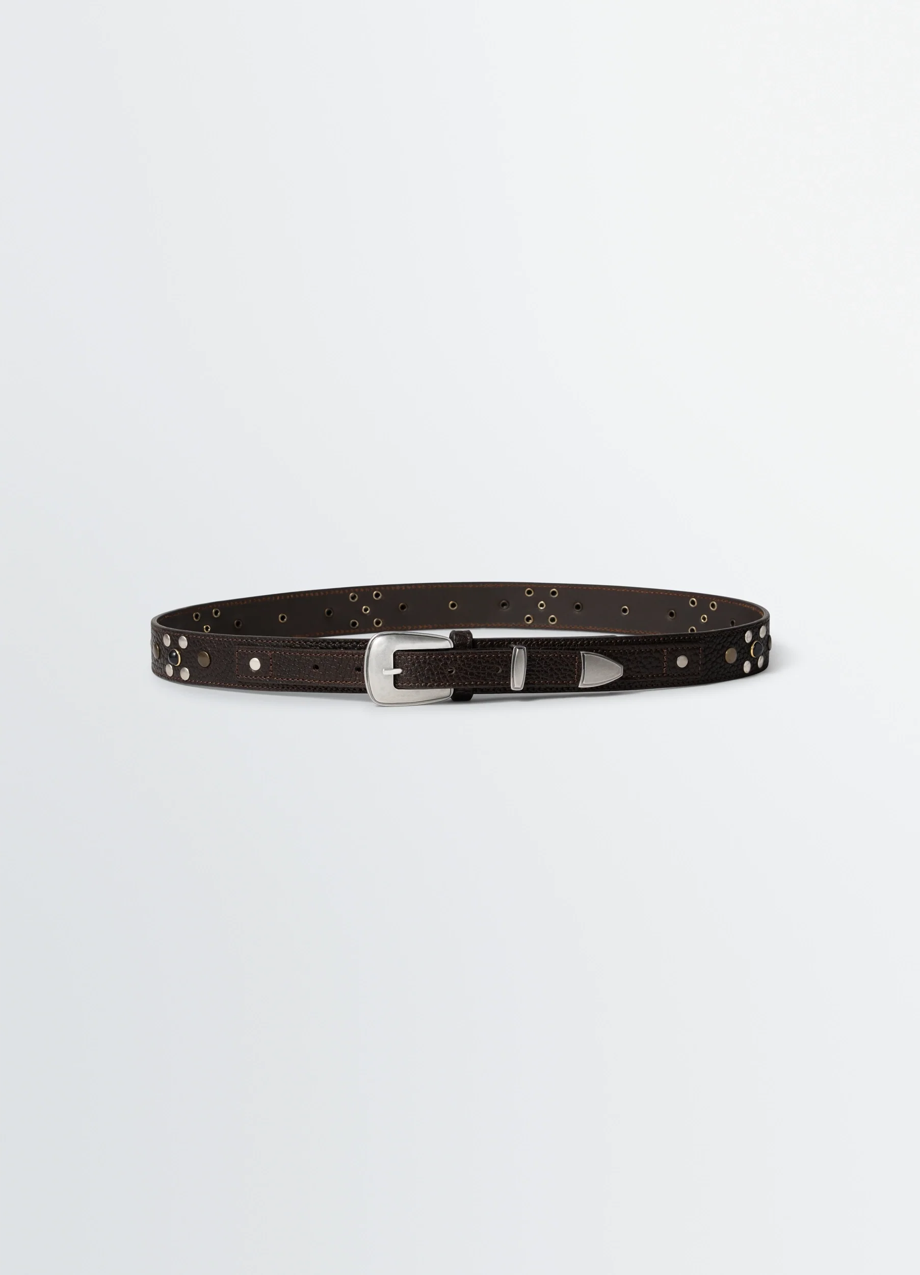 WESTERN STUDS BELT 30 MM IN LEATHER