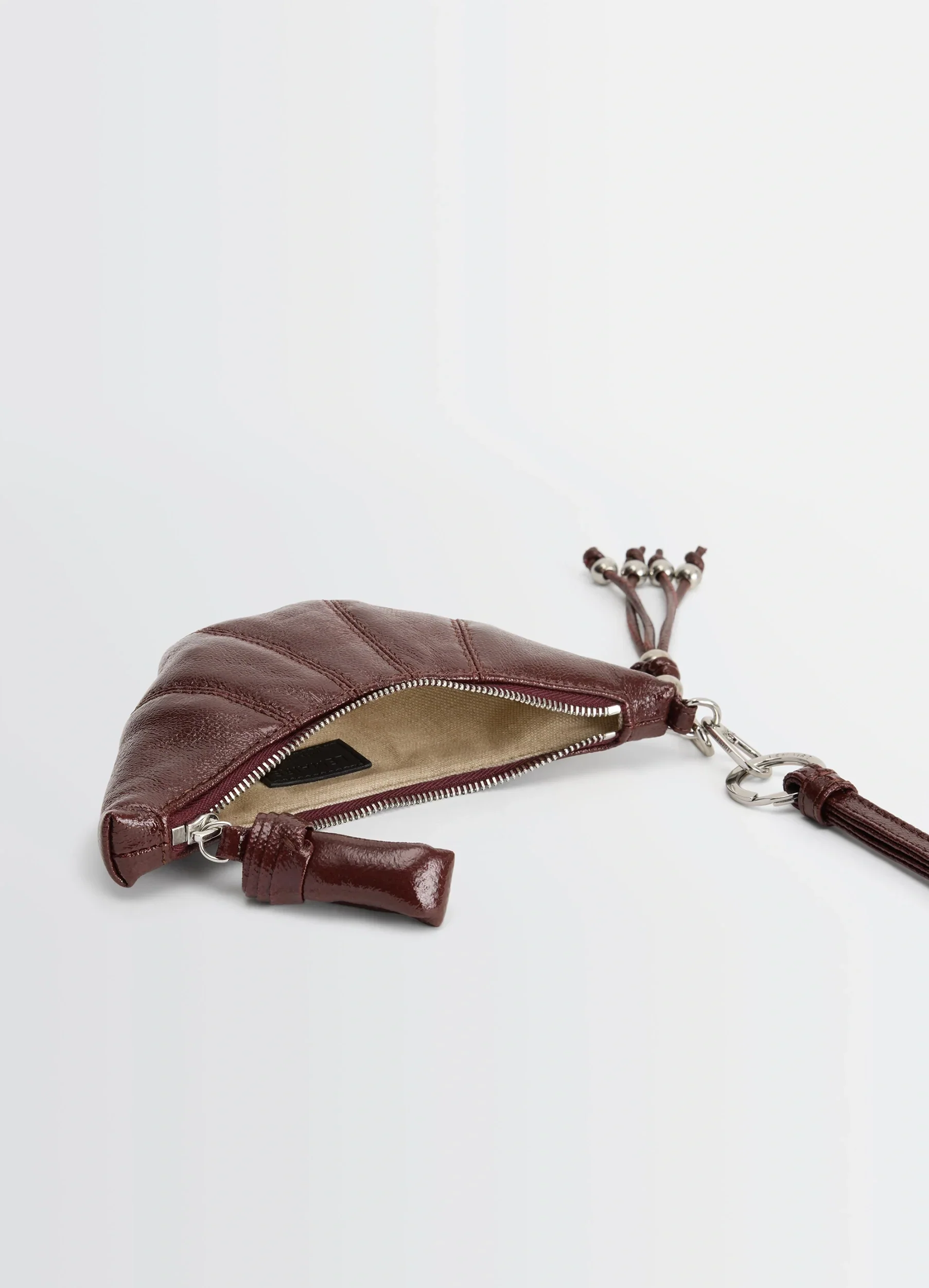 CROSSBODY CROISSANT COIN PURSE QIXI INFINITE LOVE CHARM